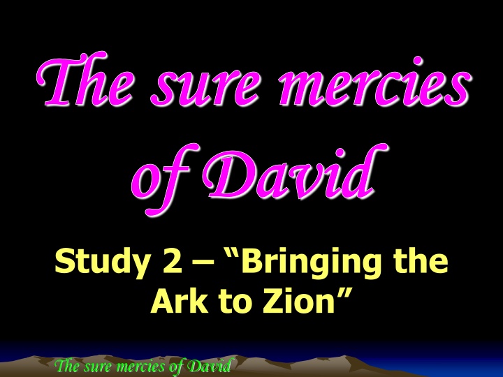 the sure mercies the sure mercies of david