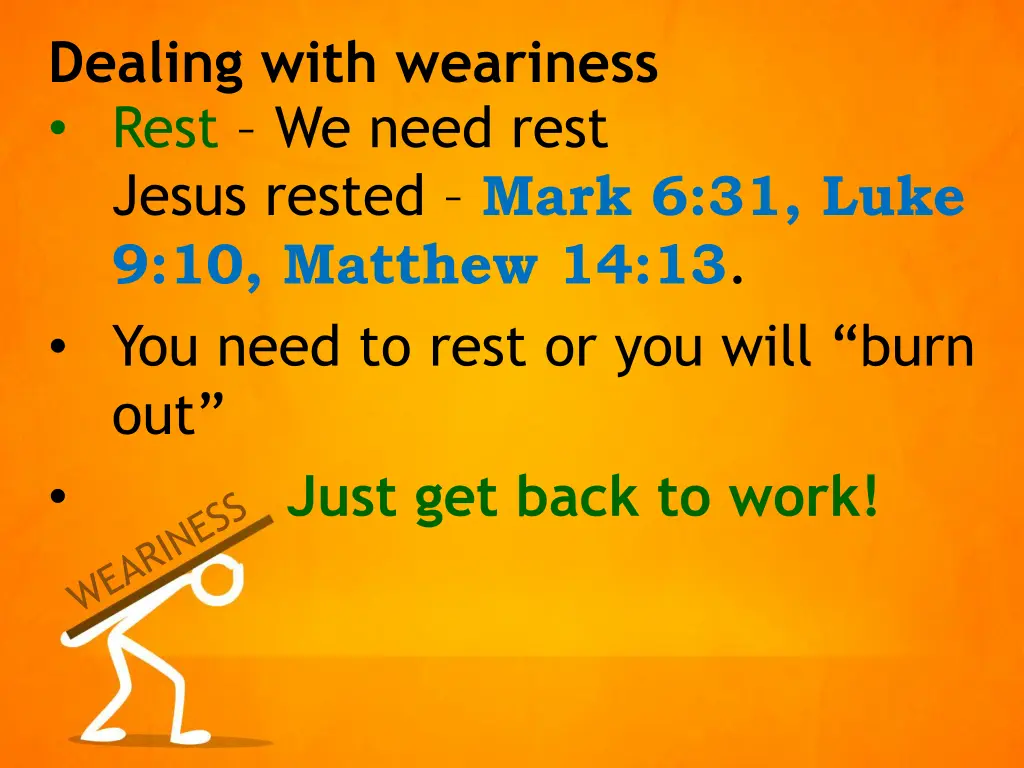 dealing with weariness 1