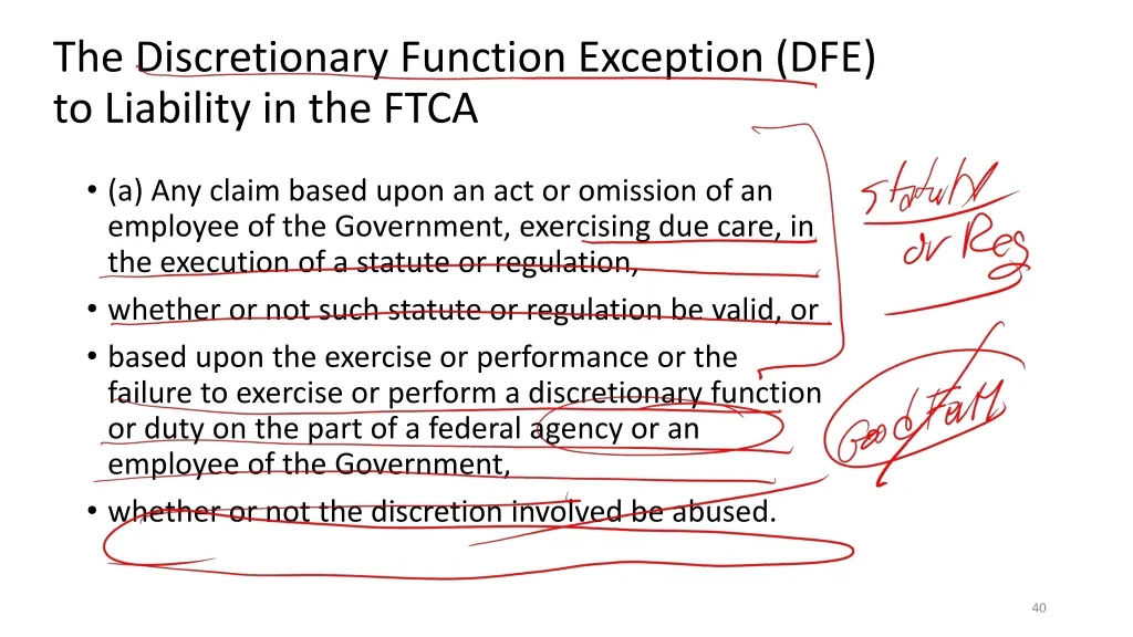 the discretionary function exception