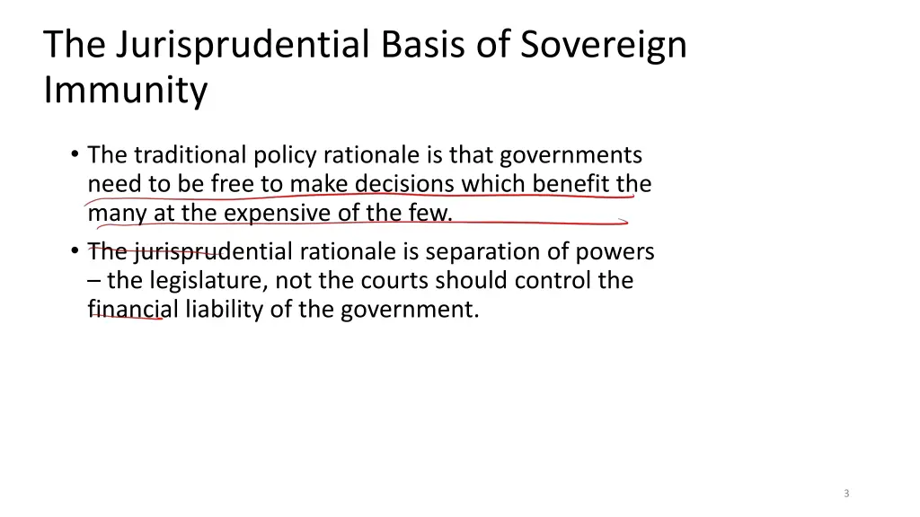 the jurisprudential basis of sovereign immunity