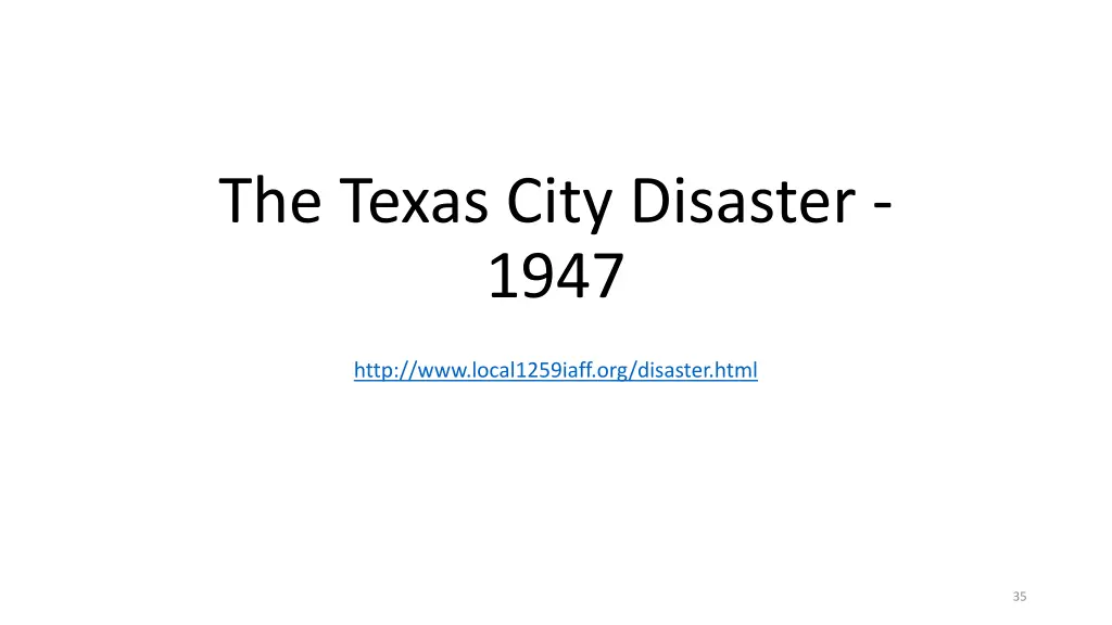 the texas city disaster 1947
