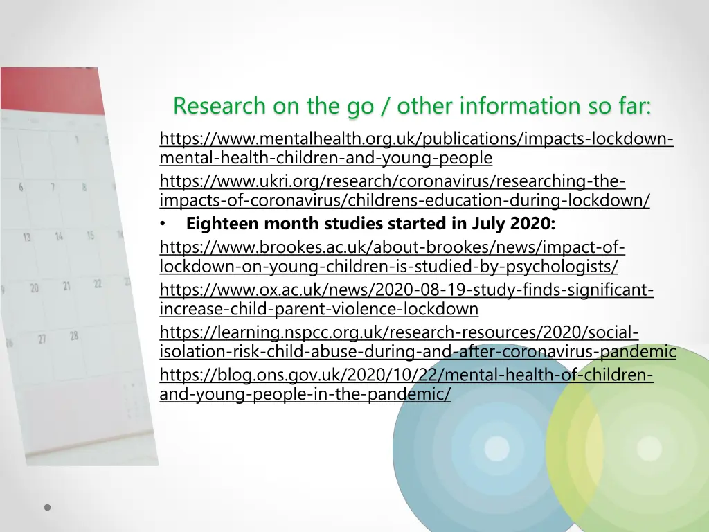 research on the go other information so far https