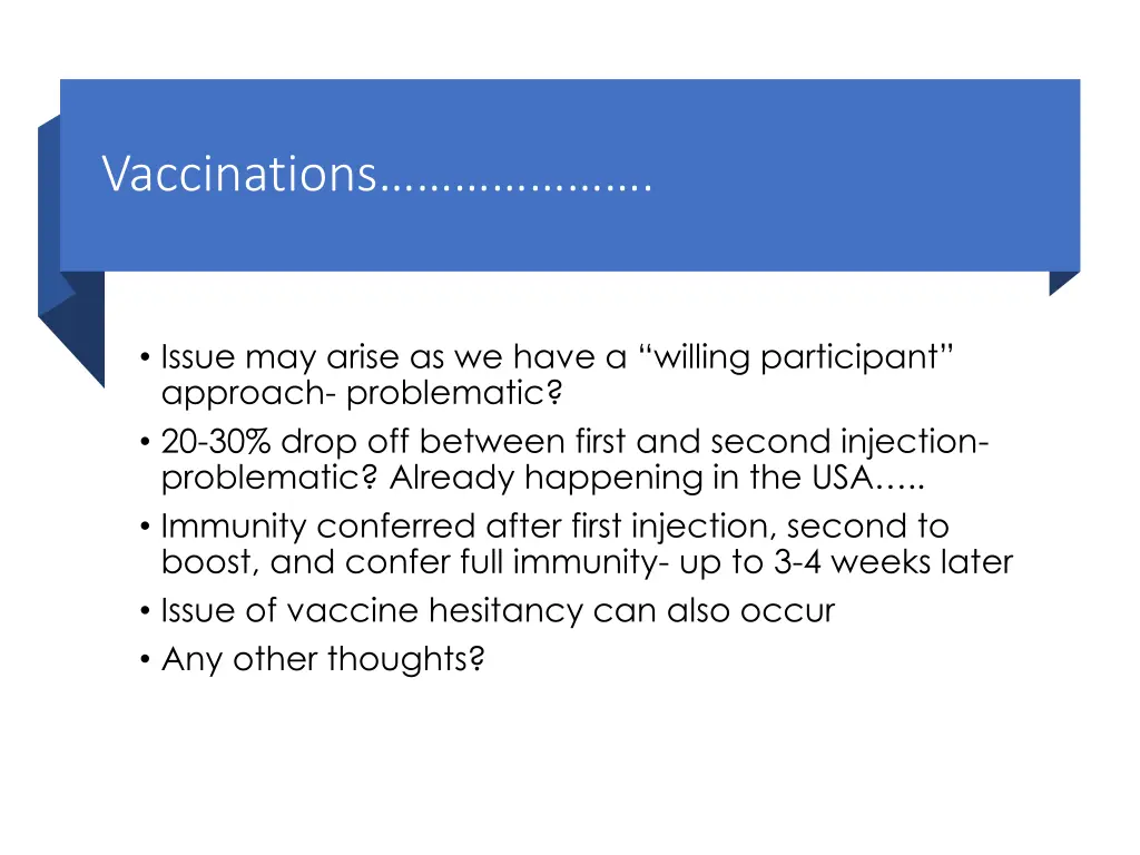 vaccinations