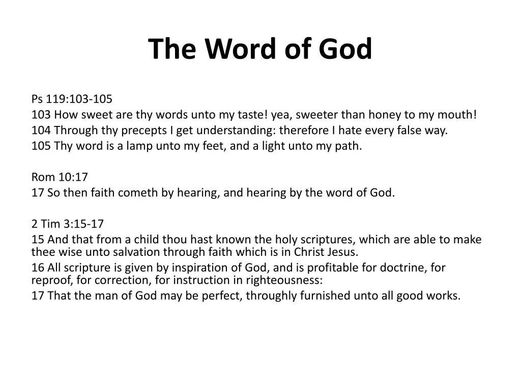 the word of god