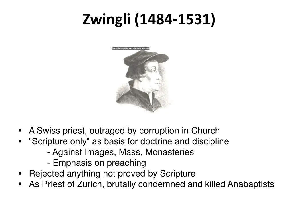 zwingli 1484 1531