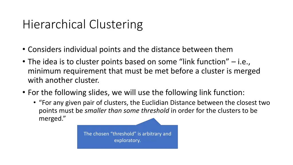 hierarchical clustering