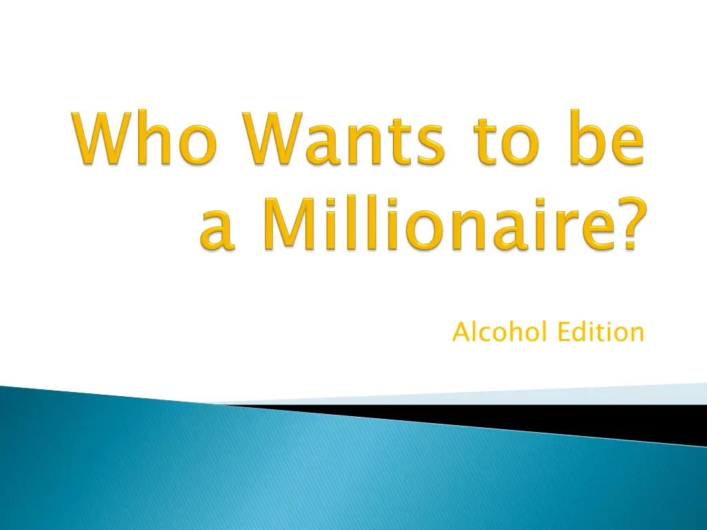 alcohol edition