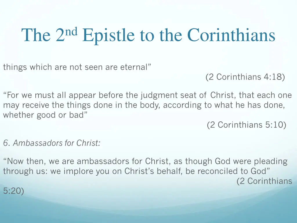the 2 nd epistle to the corinthians 7