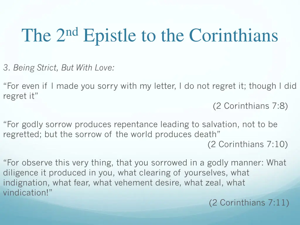 the 2 nd epistle to the corinthians 9