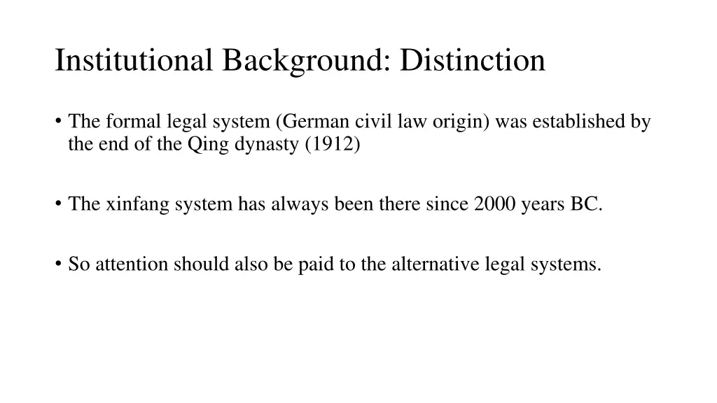 institutional background distinction 1
