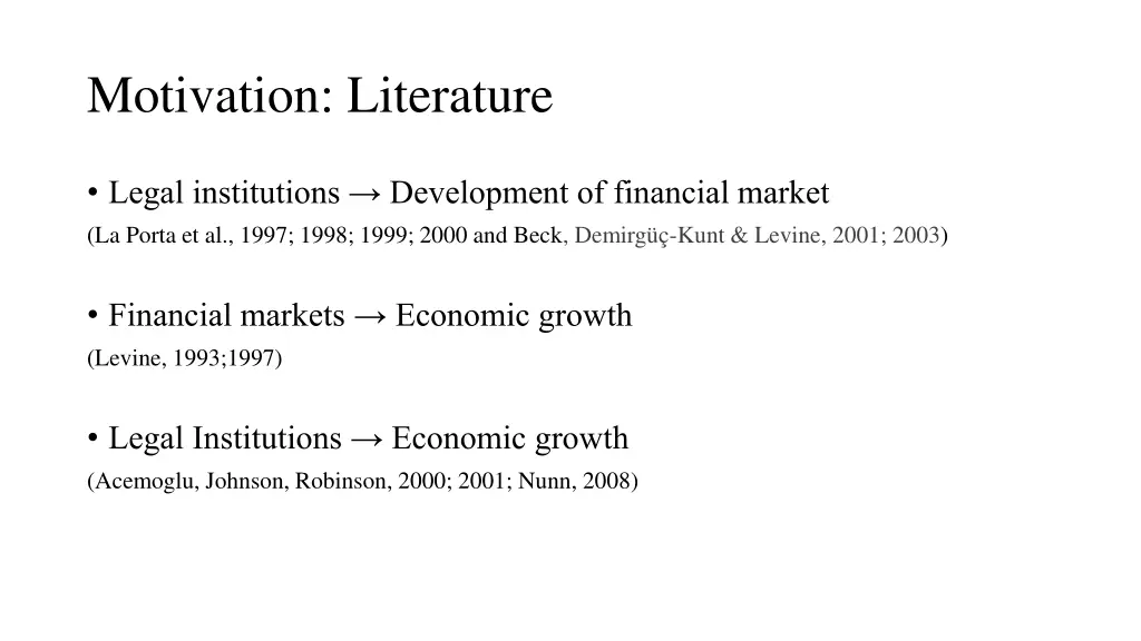 motivation literature