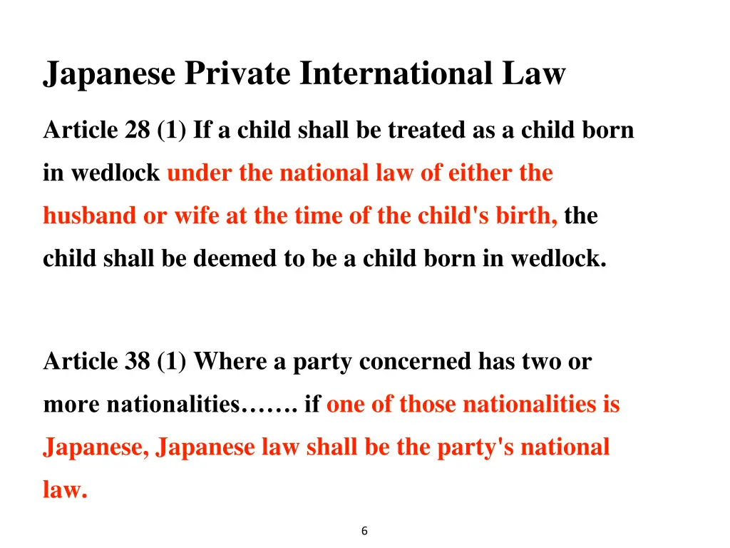 japanese private international law