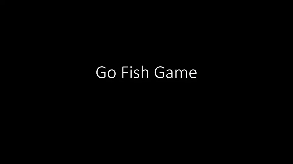 go fish game