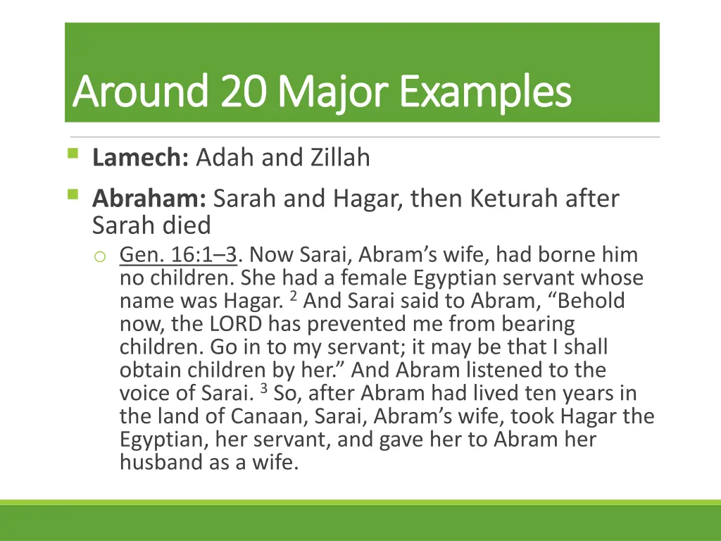 around 20 major examples around 20 major examples 1