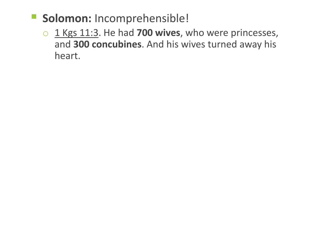 solomon incomprehensible