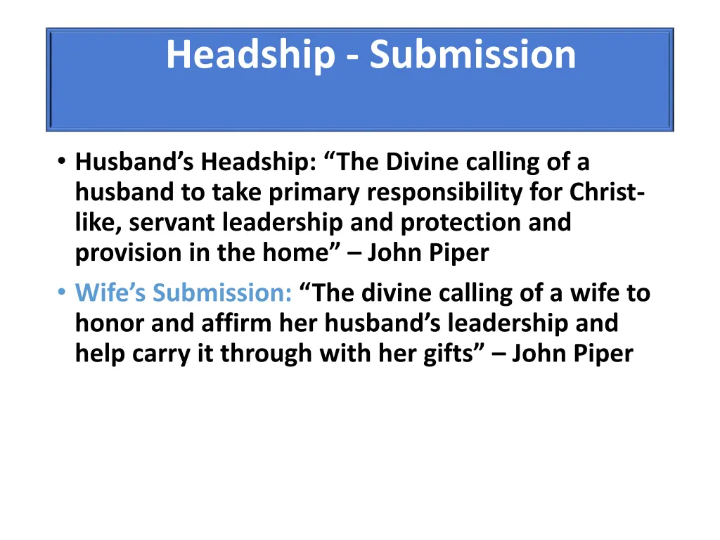 headship submission 1