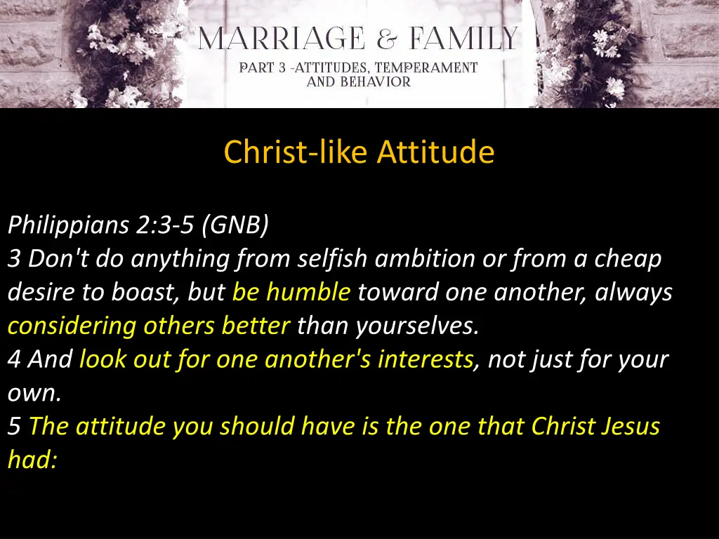 christ like attitude 1
