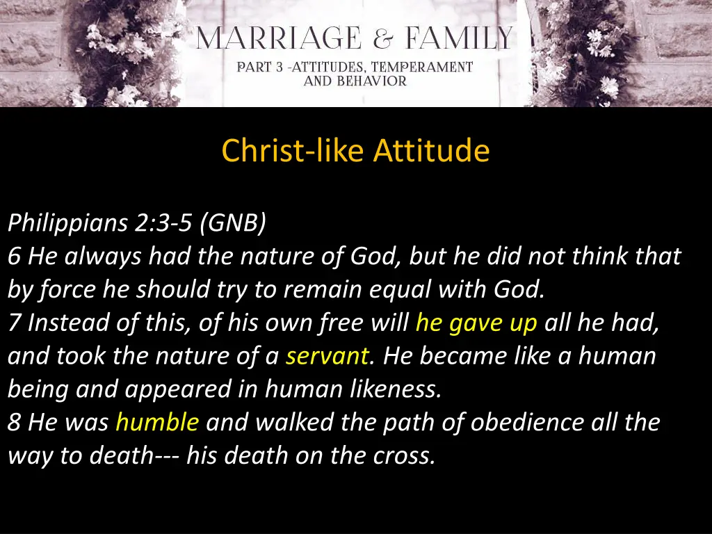 christ like attitude 2