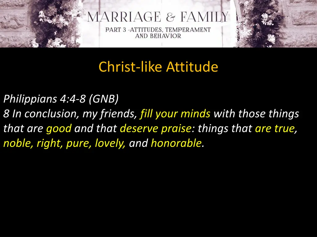 christ like attitude 7