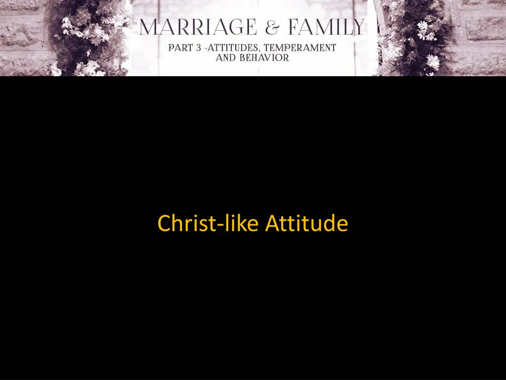 christ like attitude