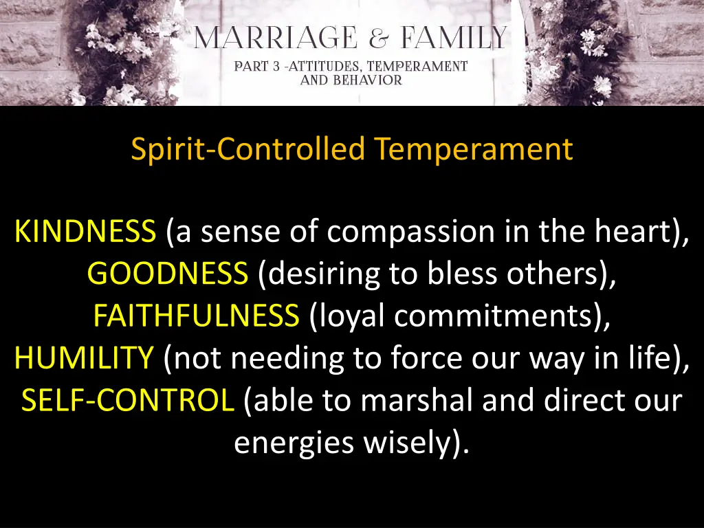 spirit controlled temperament 4