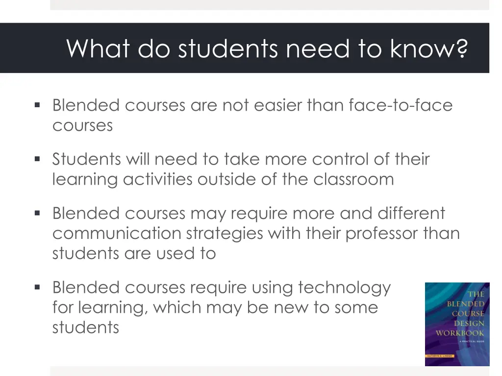 what do students need to know