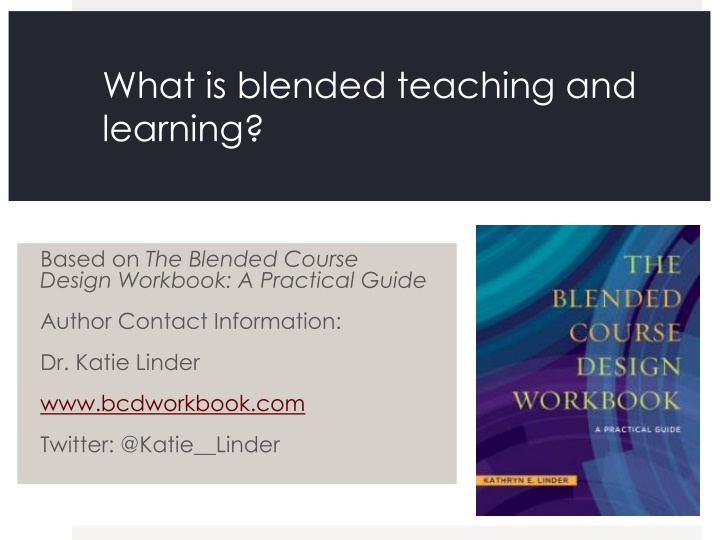 what is blended teaching and learning