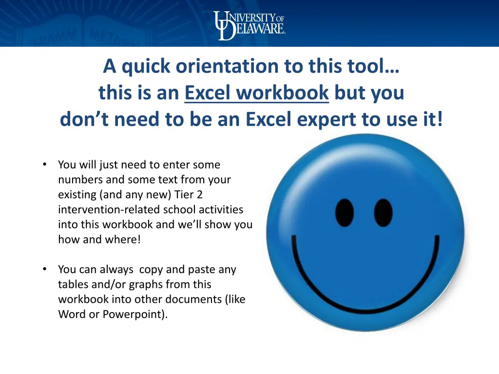 a quick orientation to this tool this is an excel