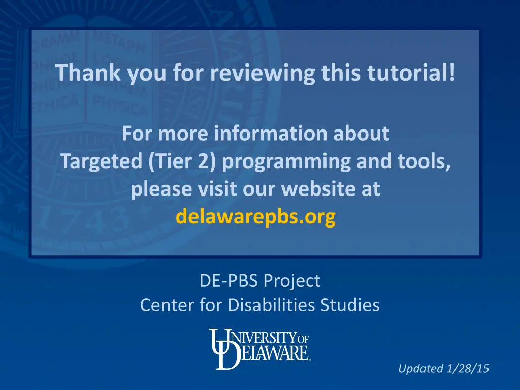 thank you for reviewing this tutorial