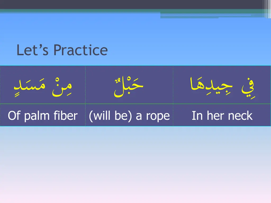 let s practice of palm fiber