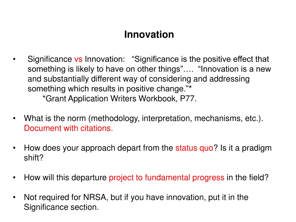innovation