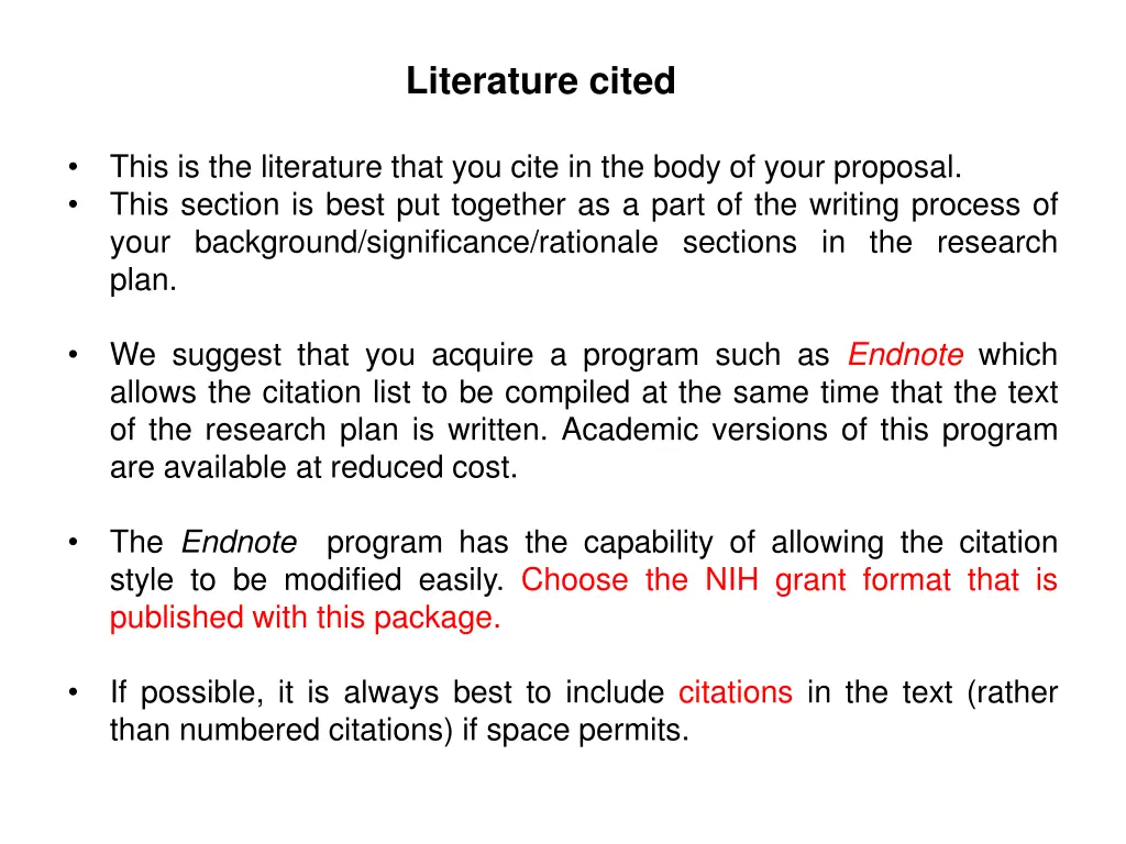 literature cited