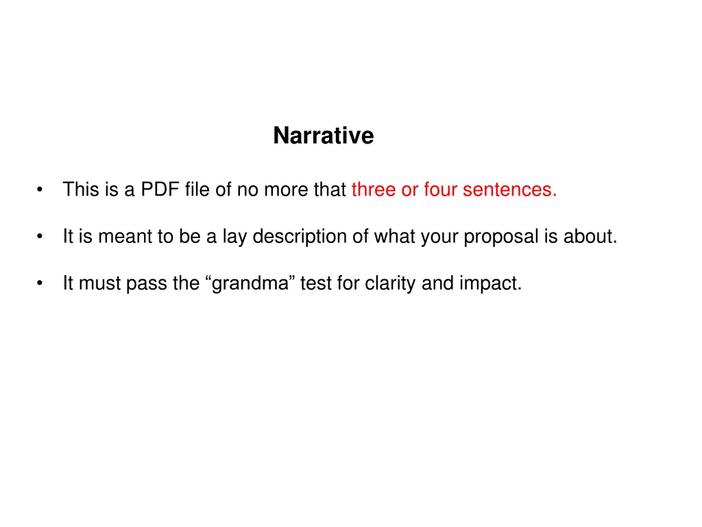 narrative
