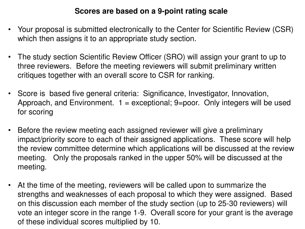 scores are based on a 9 point rating scale