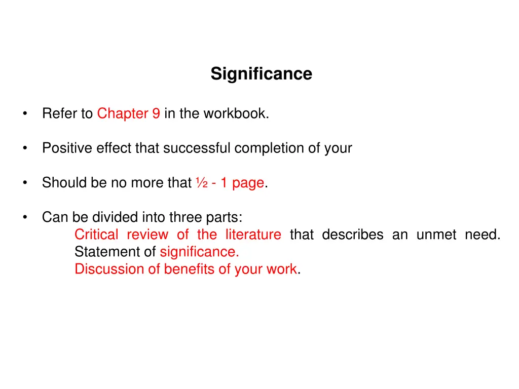 significance