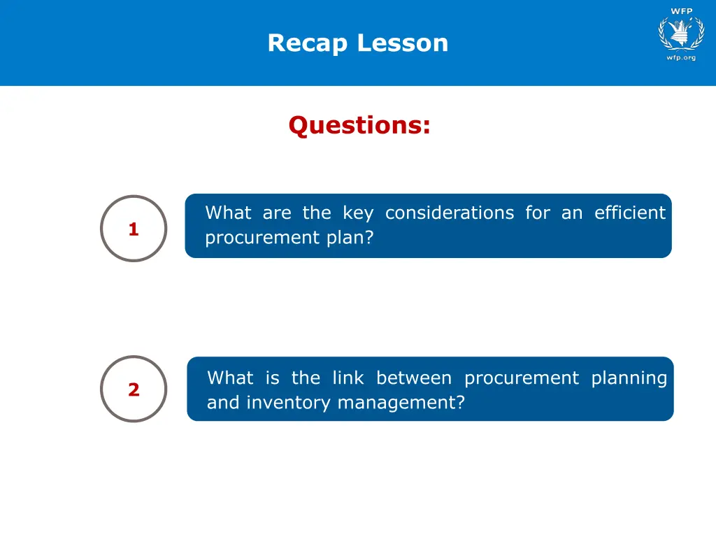 recap lesson