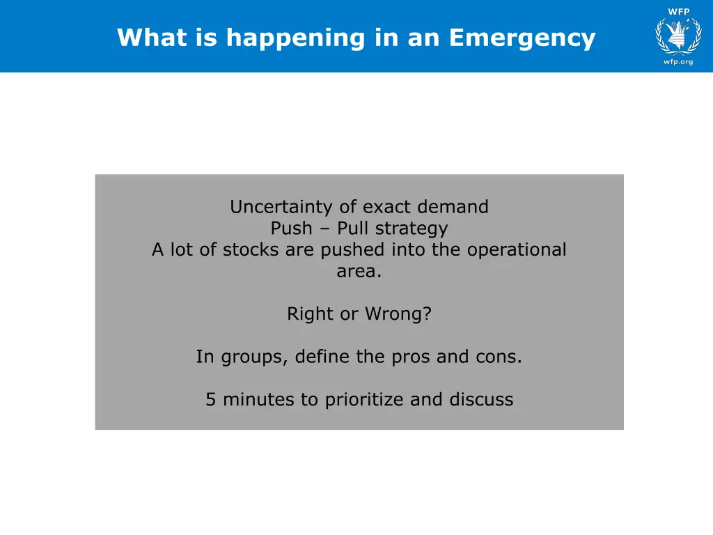 what is happening in an emergency