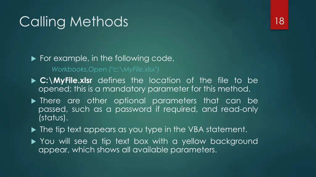 calling methods 1