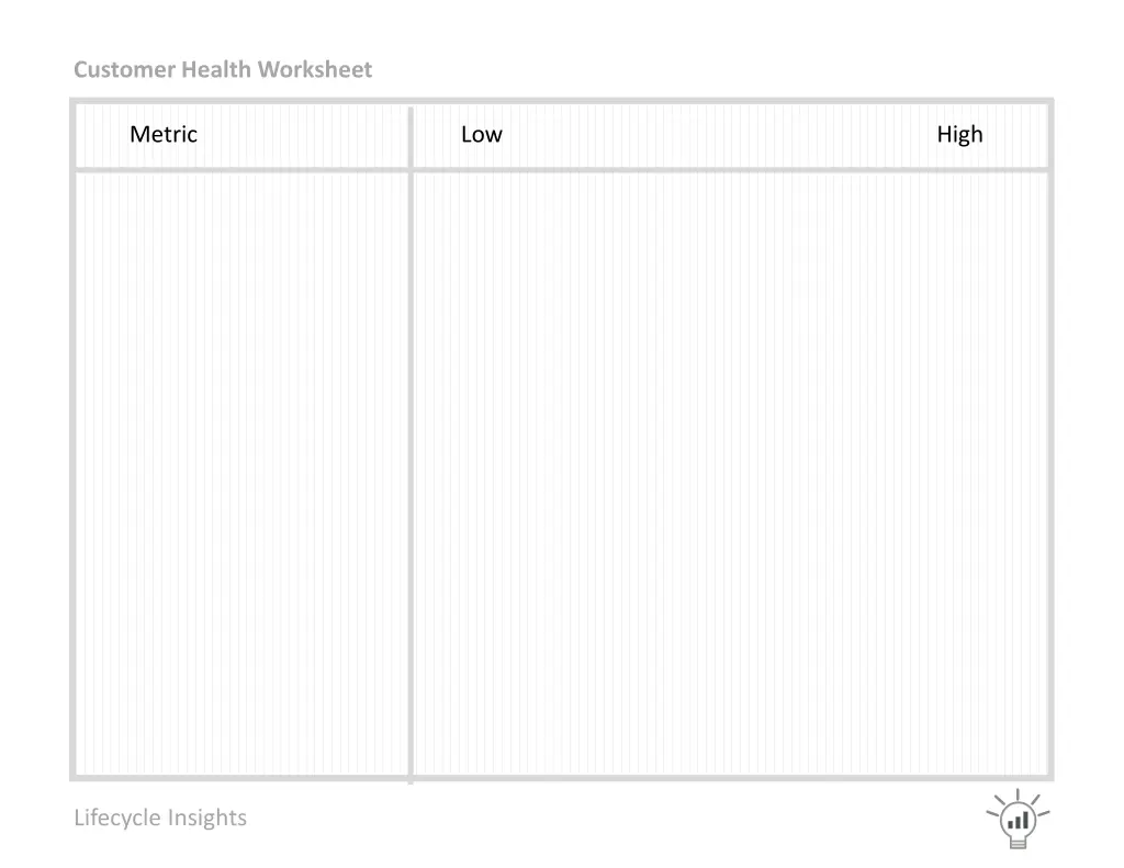customer health worksheet 1
