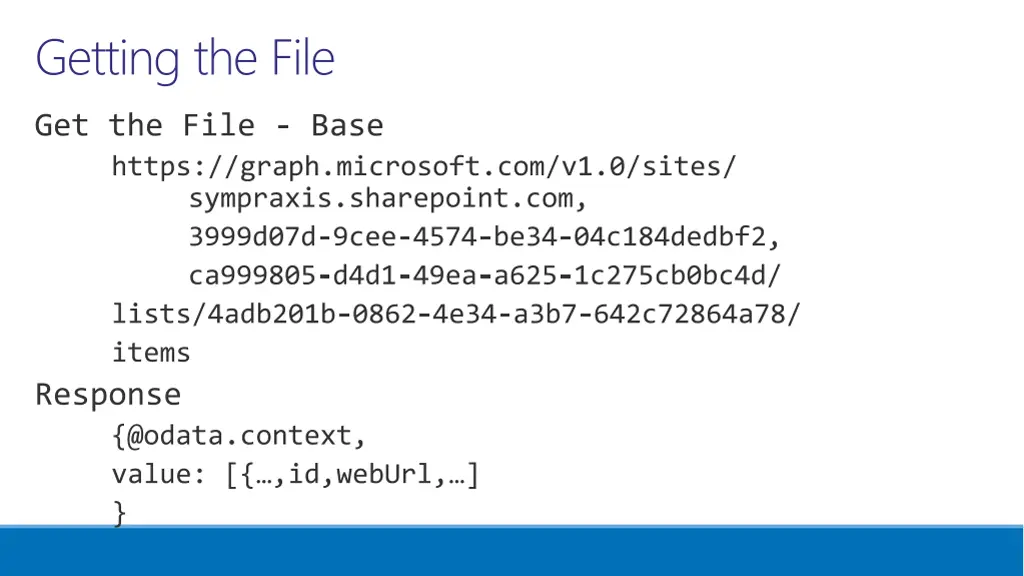 getting the file
