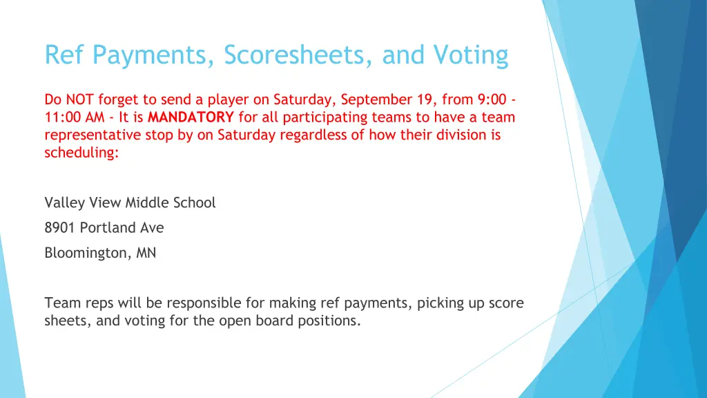 ref payments scoresheets and voting