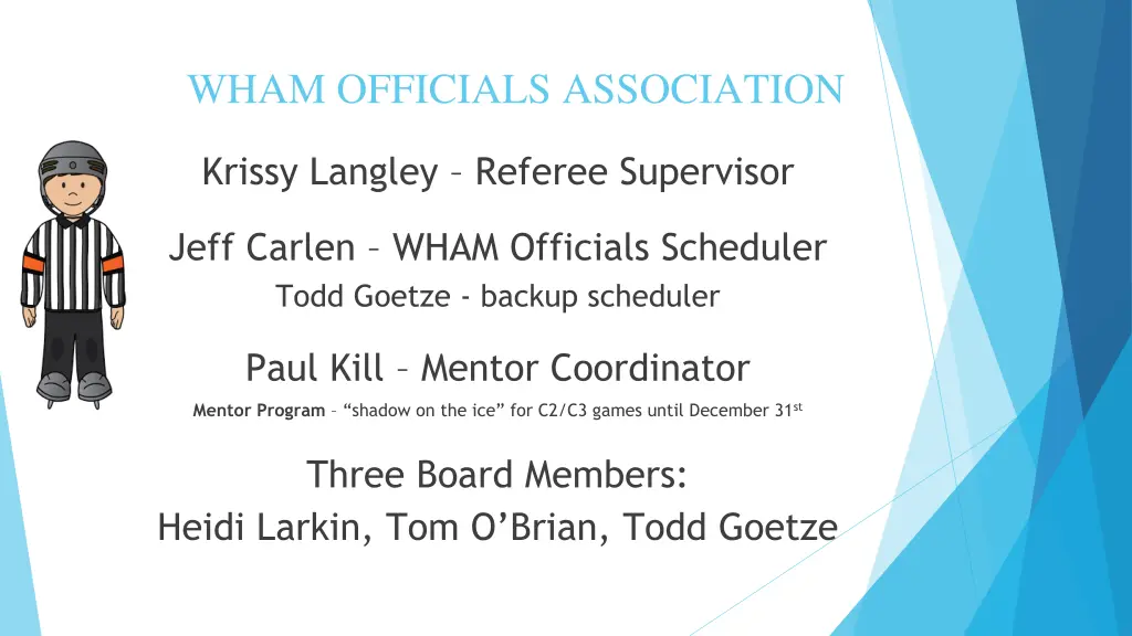 wham officials association