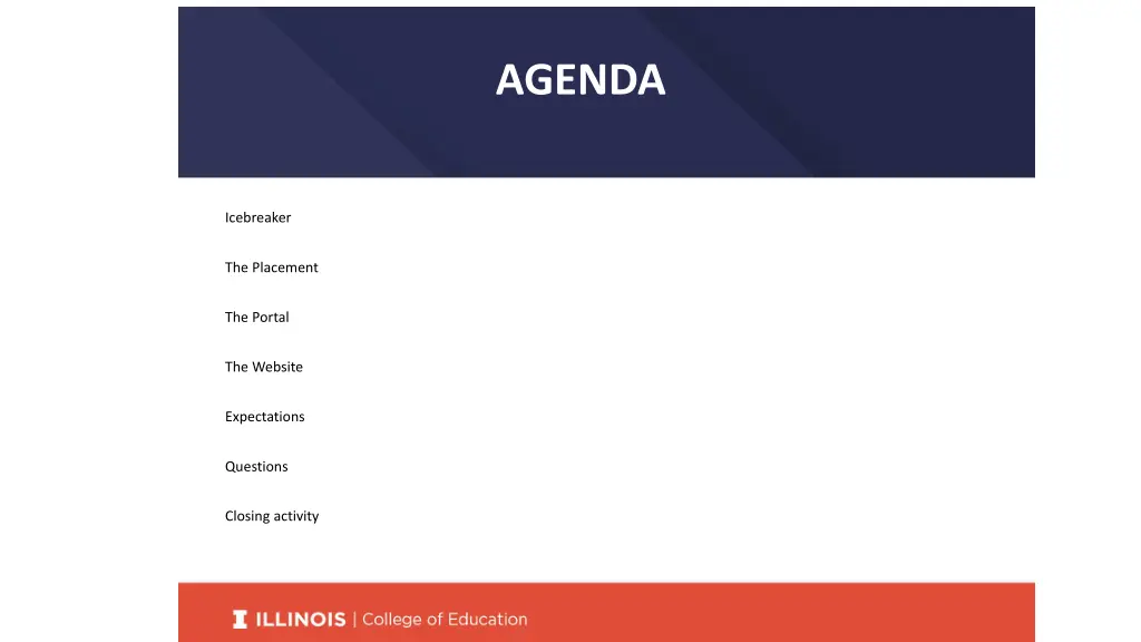 agenda