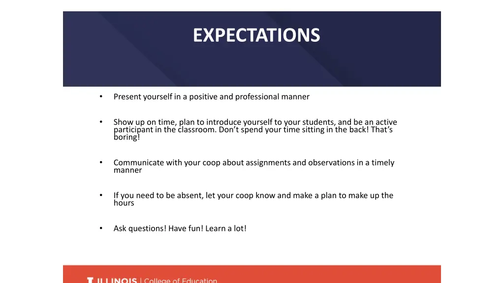 expectations
