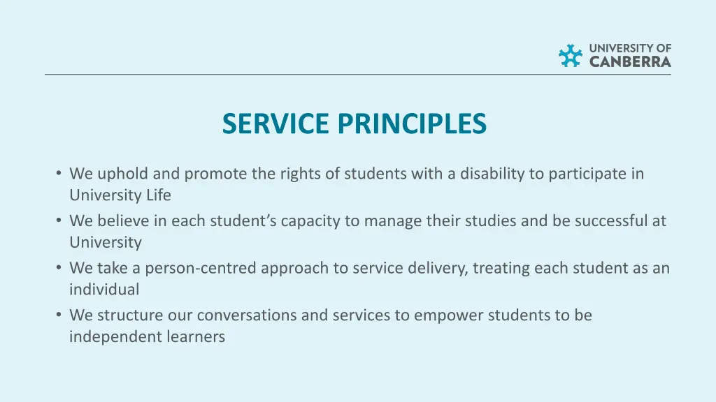 service principles