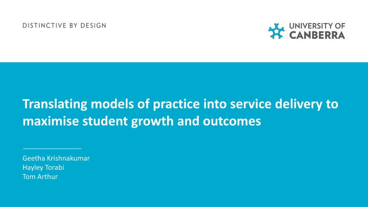translating models of practice into service