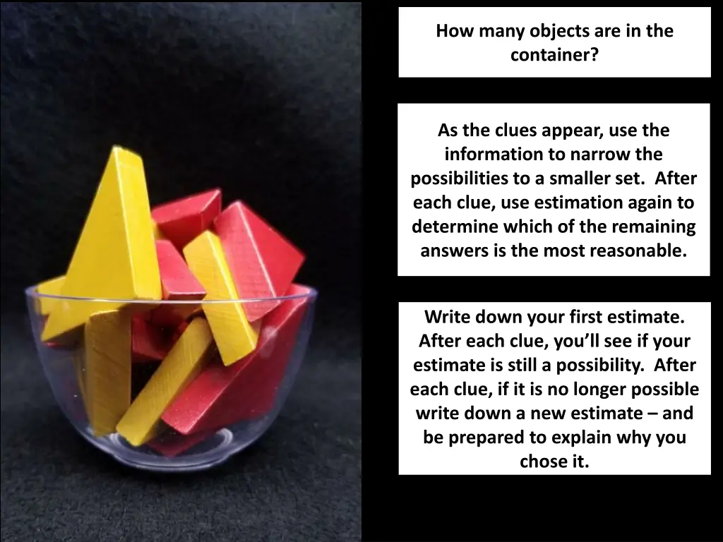 how many objects are in the container