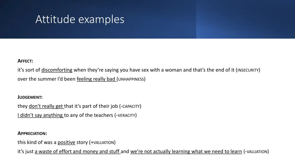 attitude examples