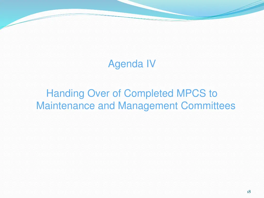 agenda iv