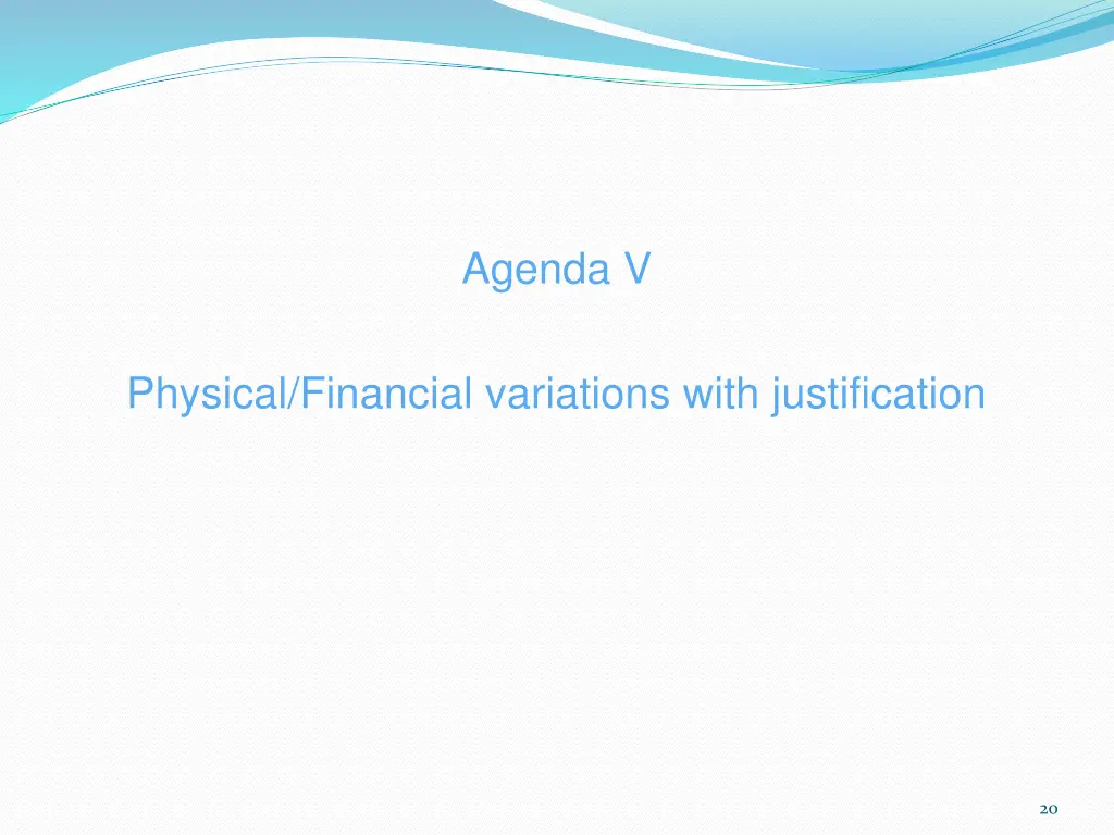 agenda v